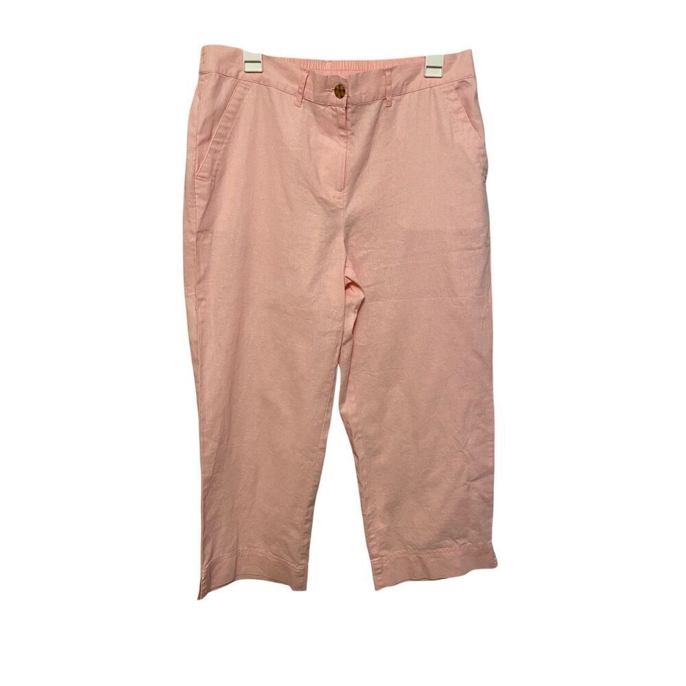 Talbots Linen Cropped Pants – Pink, Women’s Size 12, NWT